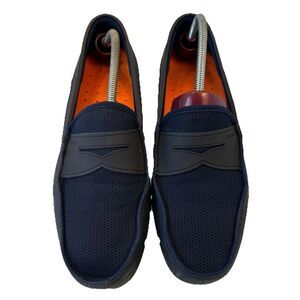 SWIMS Penny Loafers Slip On Classic Boat/ Deck Shoes Sz 12 Navy Blue